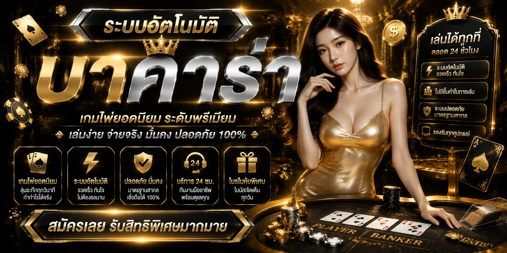 คาสิโนออนไลน์ MASTERKING888 บาคาร่าสด ถ่ายทอดสดจากค่ายดัง